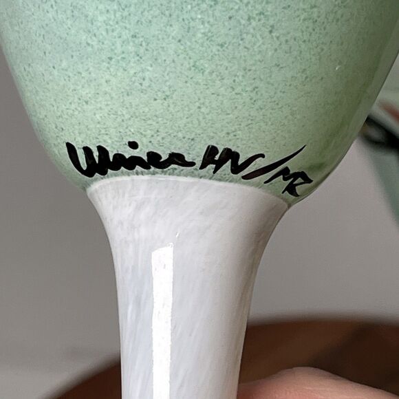 Pair Of Ulrica Hydman-Vallien Kosta Boda Open Minds Martini Glasses Goblet EUC - Picture 6 of 16